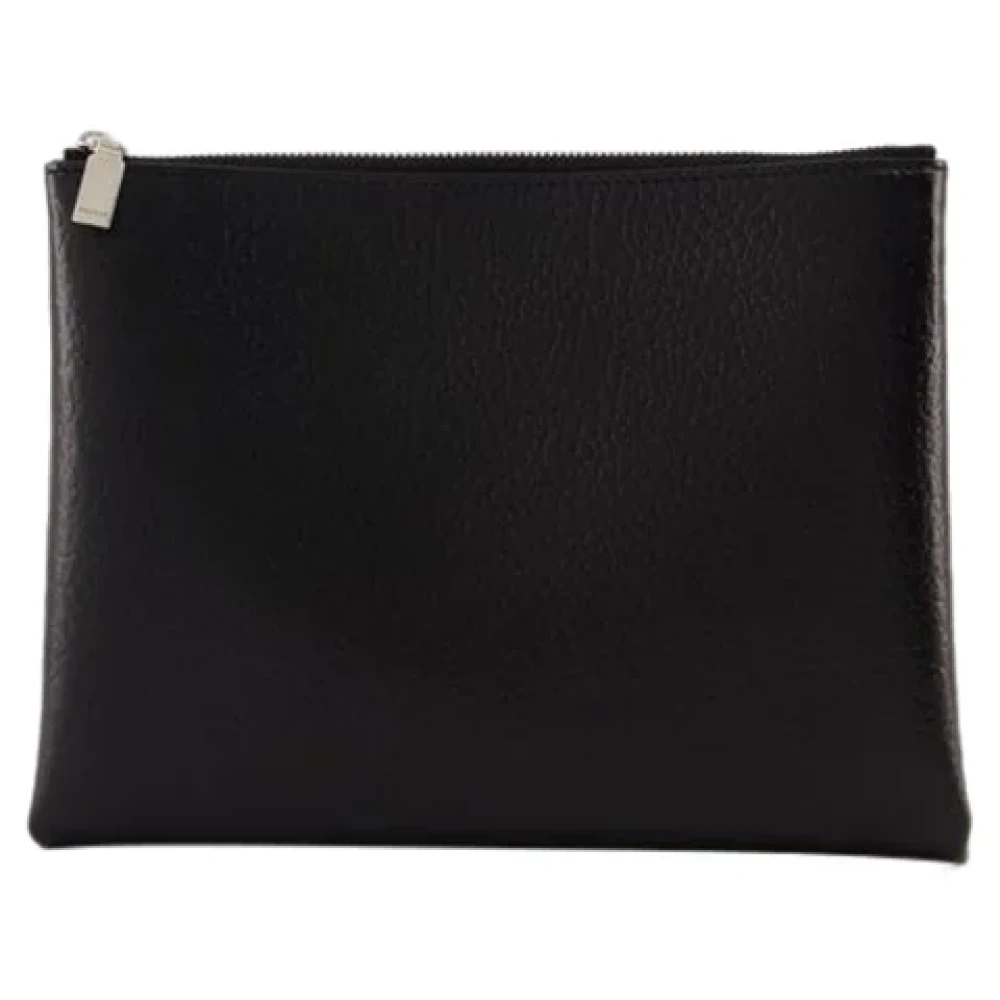 alexander mcqueen Leather clutches Black Dames