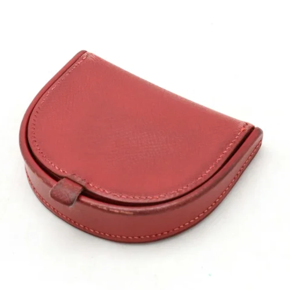 Hermès Vintage Pre-owned Leather wallets Red Dames