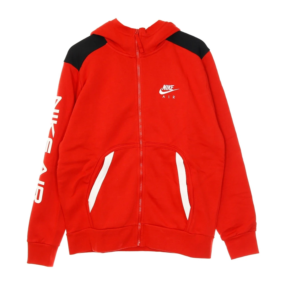 Nike Men's Red Long Sleeve Training Tops, Xl, Sportswear Zip Hoodie