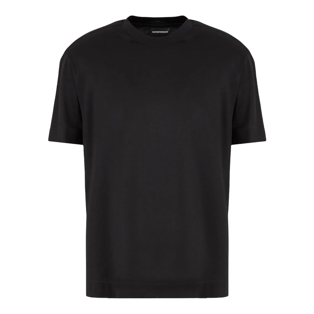 Emporio Armani Hombre Negro Camisetas, Talla: S