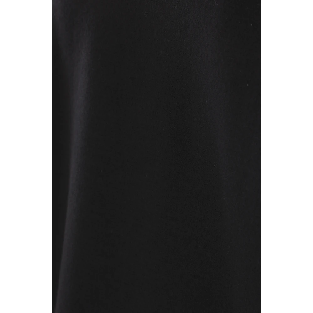 Yohji Yamamoto Zwart Wol Zijde Pullover Sweater Black Dames