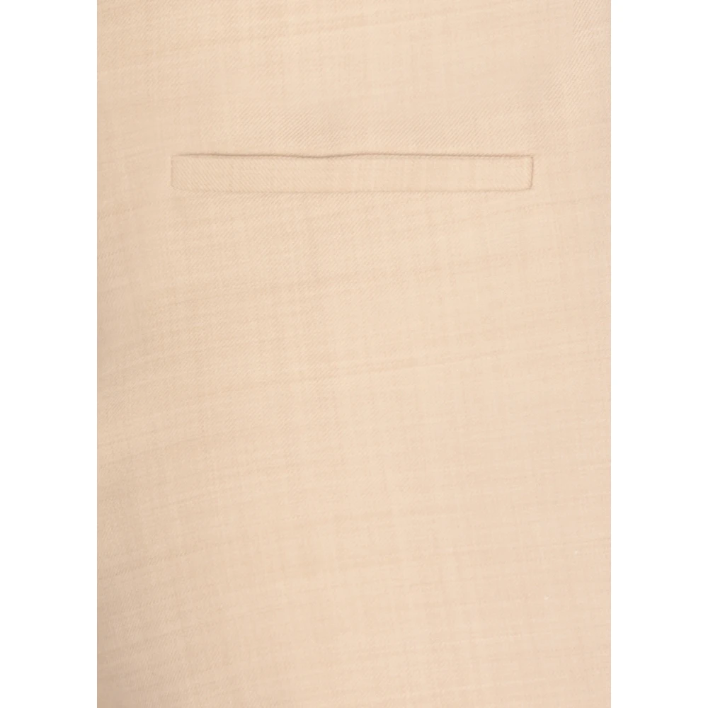 Antonelli Firenze Beige wolblend trekkoordbroek Beige Dames