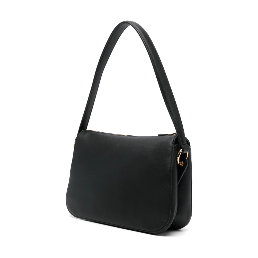 Love Moschino Zwarte Logo Schoudertas Black Dames
