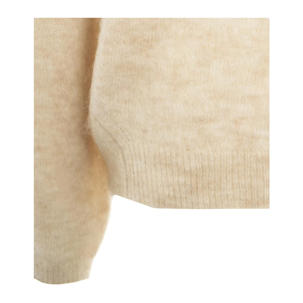 Second Female Beige Mohair Pullover Gebreide kleding Second Dames Beige Dames