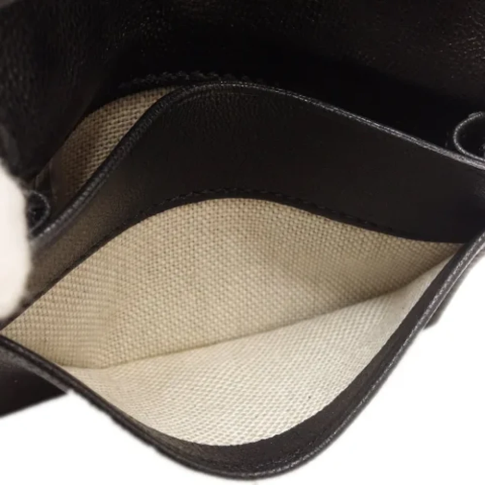 Jimmy Choo Pre-owned Leather wallets Black Dames