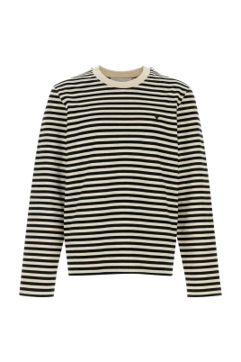 Broderad bomullst-shirt