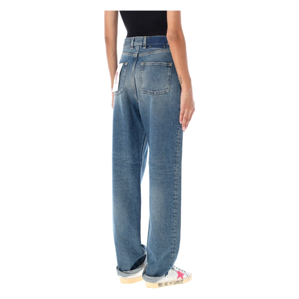 Golden Goose Kim Denim Wide Leg Jeans Blue Dames