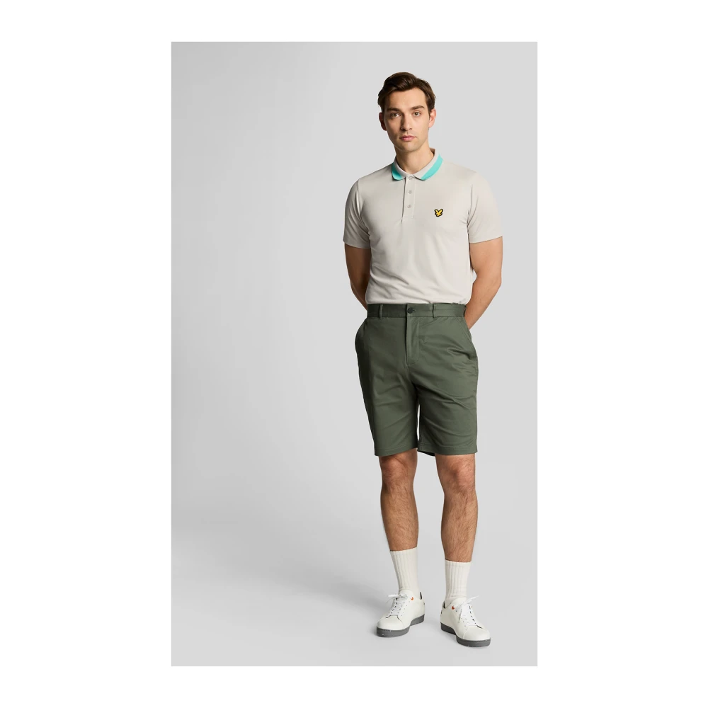 Lyle & Scott Shorts Course Stretch Chino Shorts Green Heren