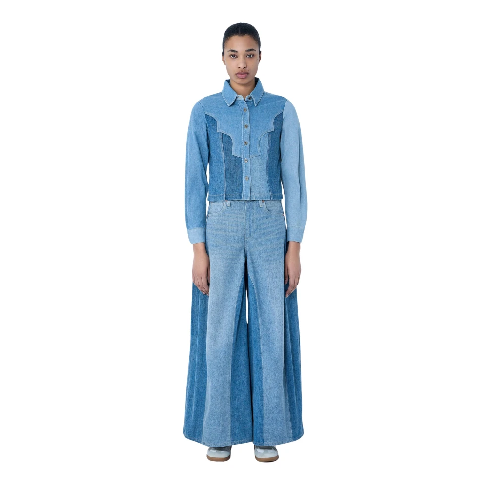 Levi's Women's Blue Roper Shacket - Shirts - L - Blouses & Shirts