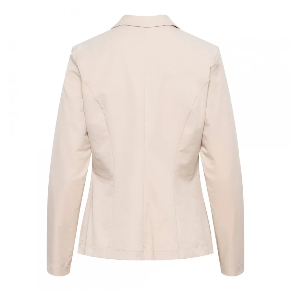 &Co Woman Blazer met ruitpatroon Beige Dames