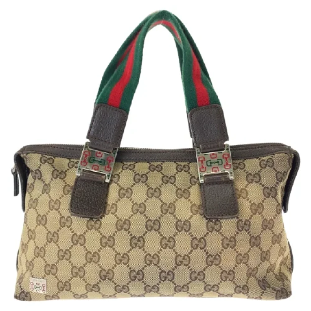 Gucci Vintage Pre-owned Canvas gucci-bags Brown Dames