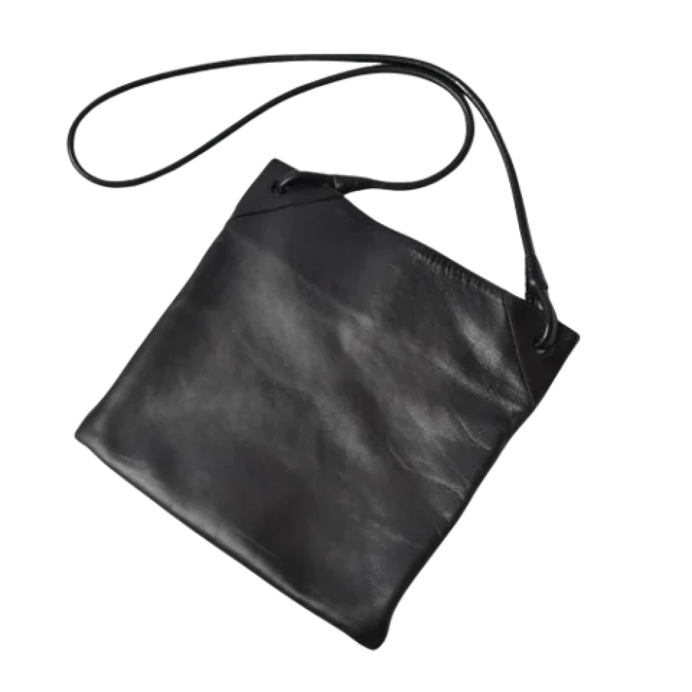 Bottega Veneta Vintage Pre-owned Leather crossbody-bags Black Heren