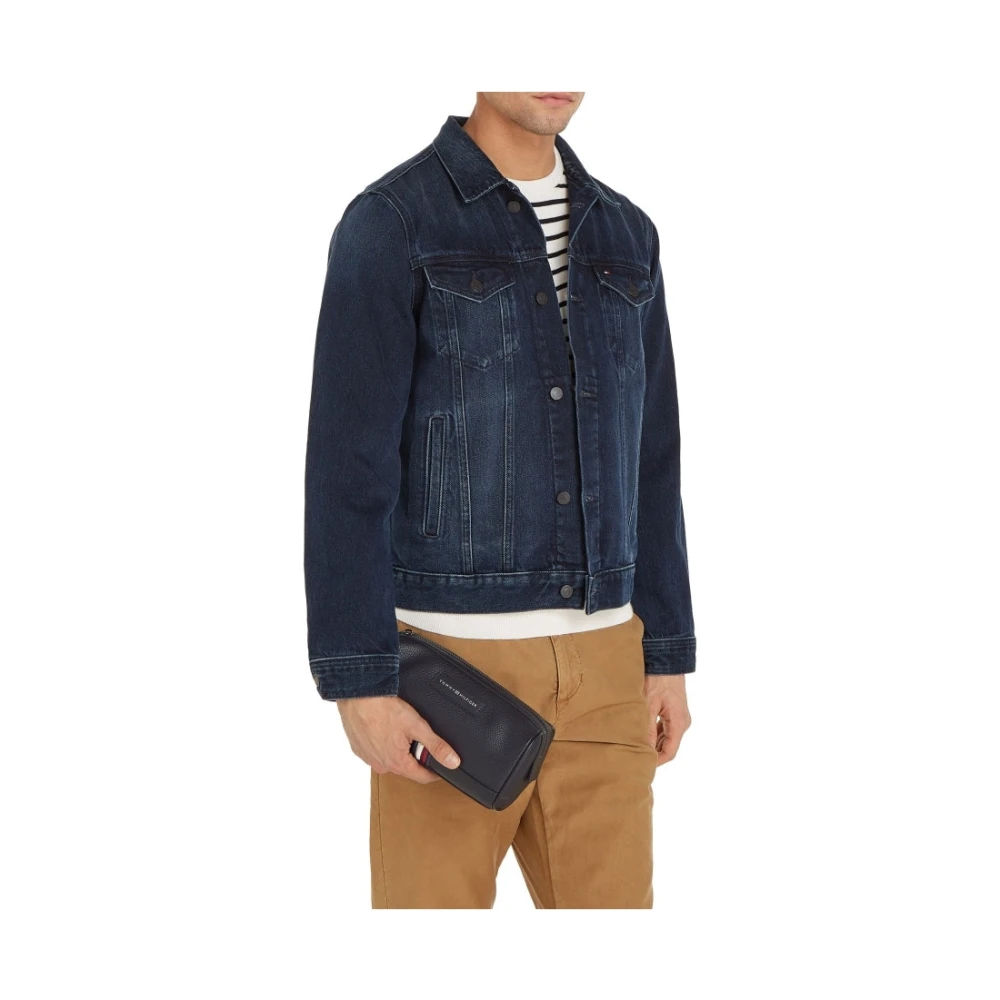 Tommy Hilfiger Zwarte Business Toilettas voor Mannen Black Heren