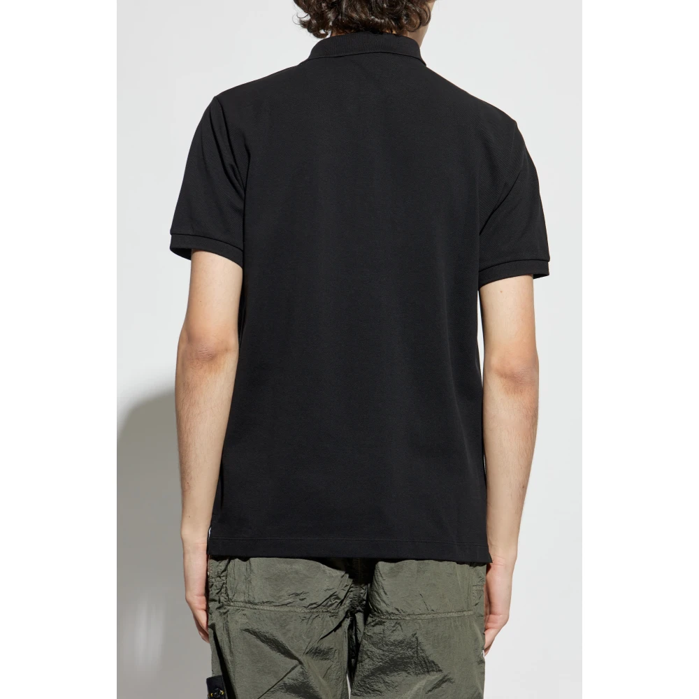 Stone Island Polo met logo Black Heren