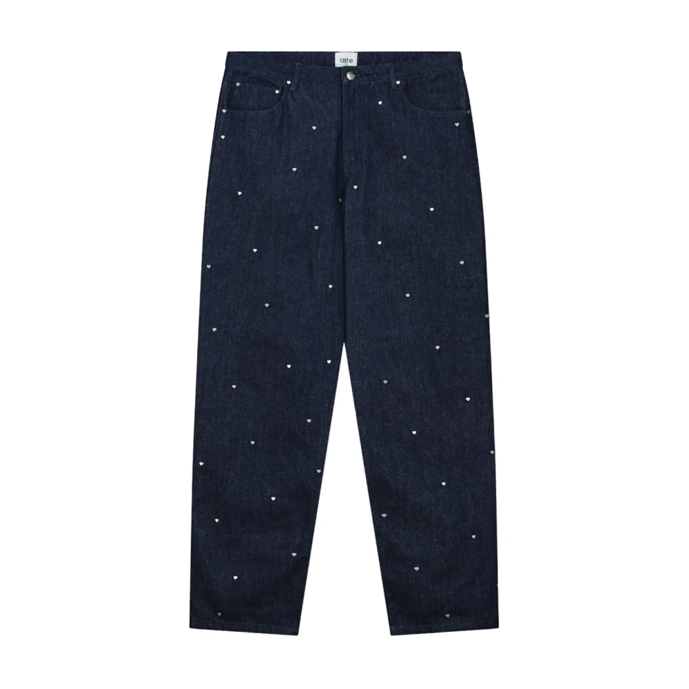 Arte Antwerp Katoenen Heart Loose Fit Broek Blue Heren