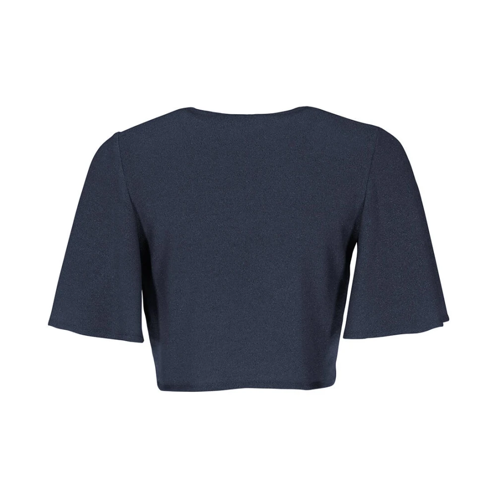 Swing Jersey Bolero met wijde mouwen Blue Dames