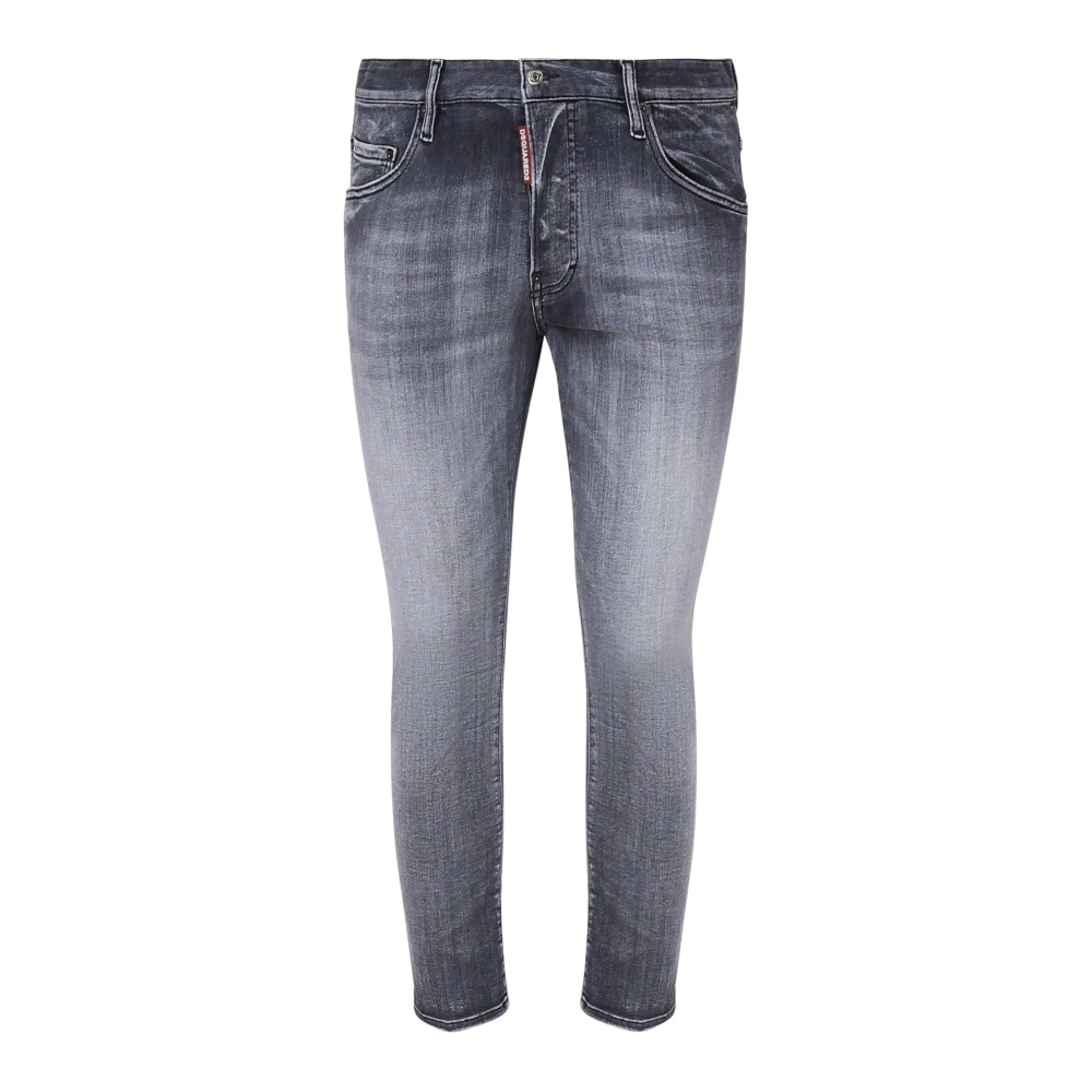 Dsquared2 Sval blå bomullsdenim jeans Gray, Herr