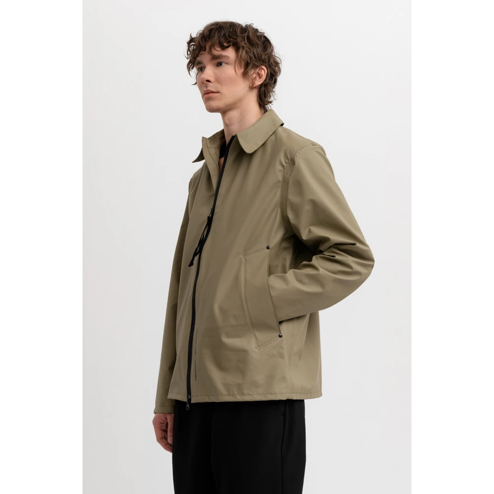 Stutterheim Lichtgewicht Waterdicht Overshirt Green Heren