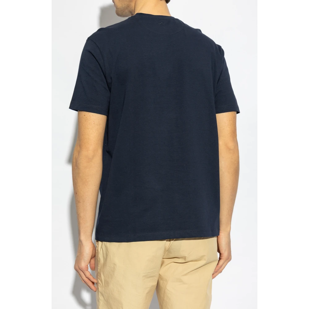 PAUL & SHARK T-shirt met geborduurd logo Blue Heren