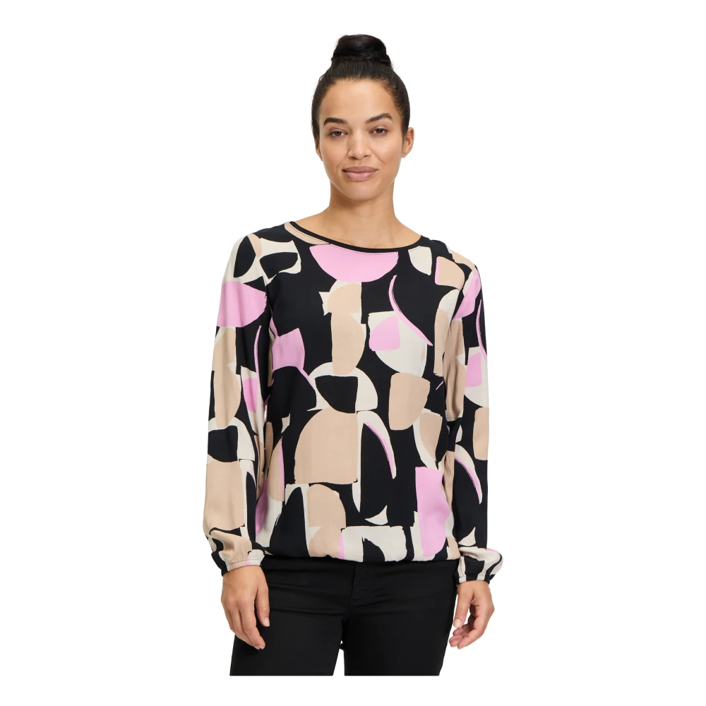 Betty & Co Grafische Print Blouse Shirt Multicolor Dames