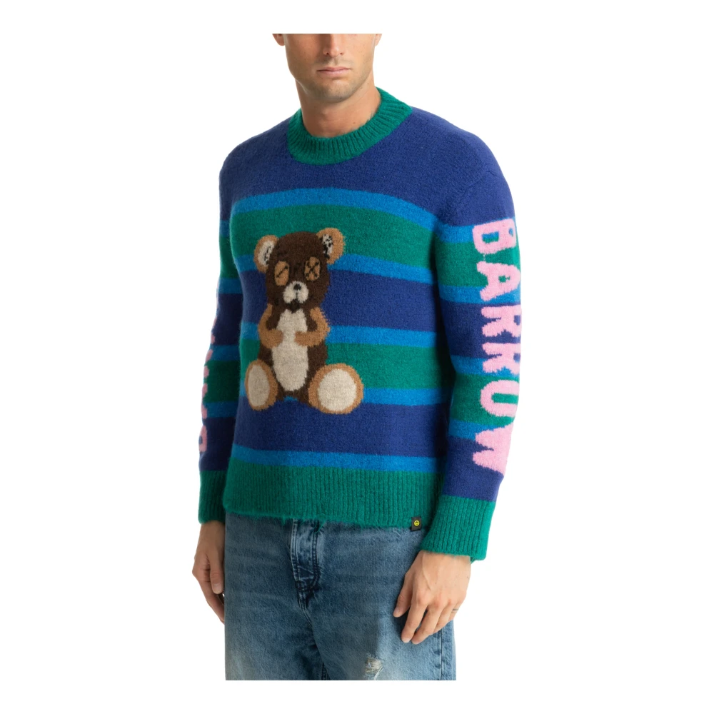Barrow Gestreepte Multicolor Sweater met Logo Borduursels Multicolor Heren