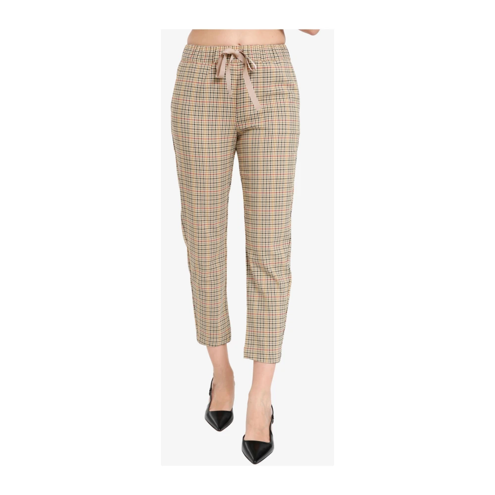 Semicouture Enkellange broek met Franse zakken Multicolor Dames