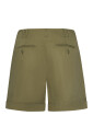 green-high-waist-pleated-shorts