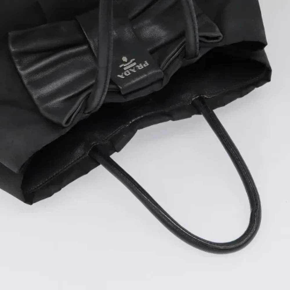 Prada Vintage Pre-owned Nylon handbags Black Dames