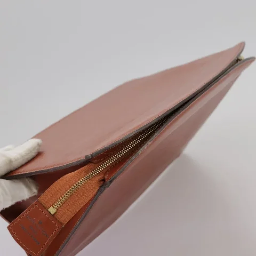 Louis Vuitton Vintage Pre-owned Leather pouches Brown Dames