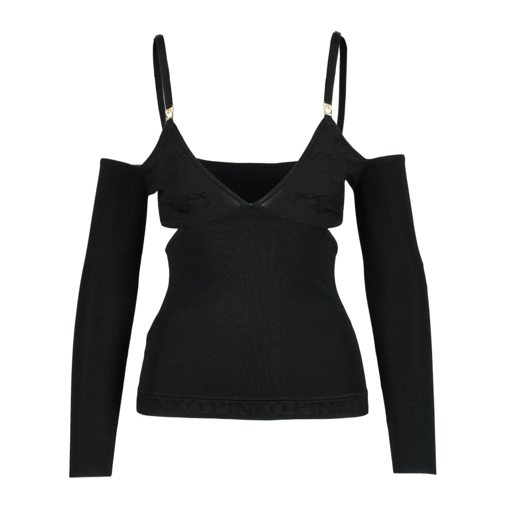 Pinko Zwarte Sweaters voor Vrouwen Black Dames