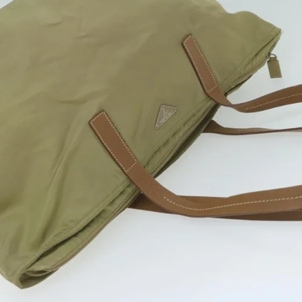 Prada Vintage Pre-owned Nylon totes Beige Dames
