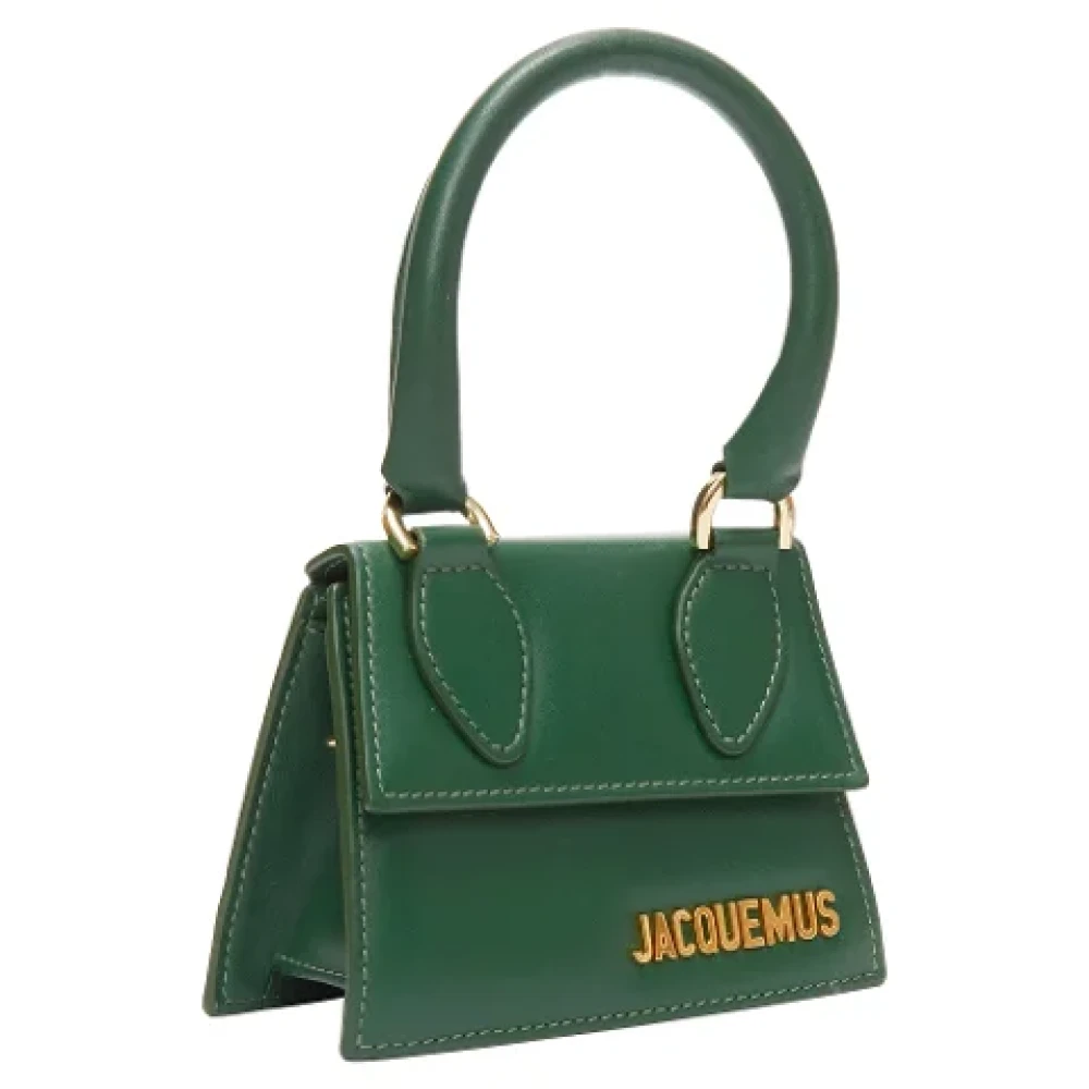 Jacquemus Pre-owned Leather handbags Green Dames