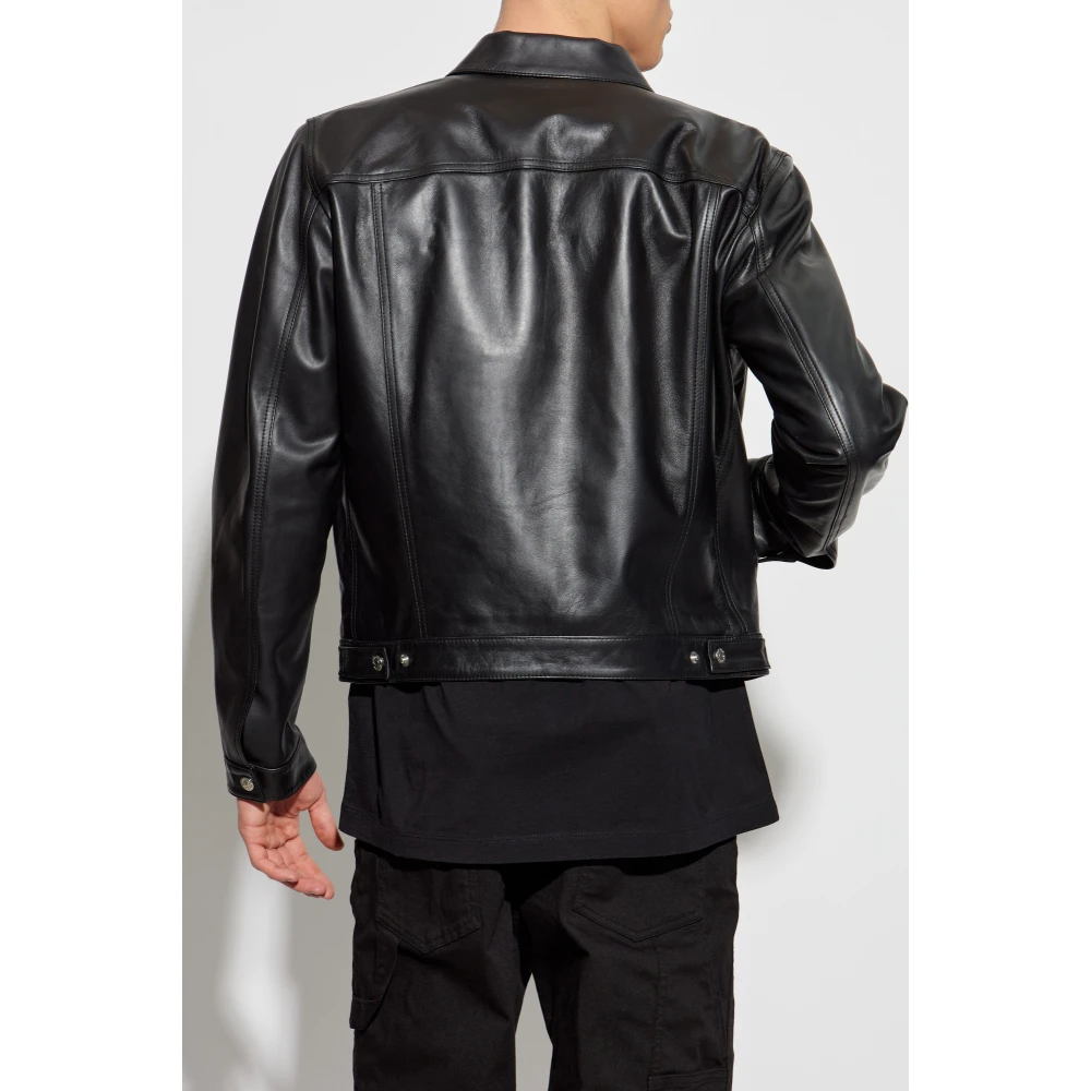 Dsquared2 Leren jas Black Heren