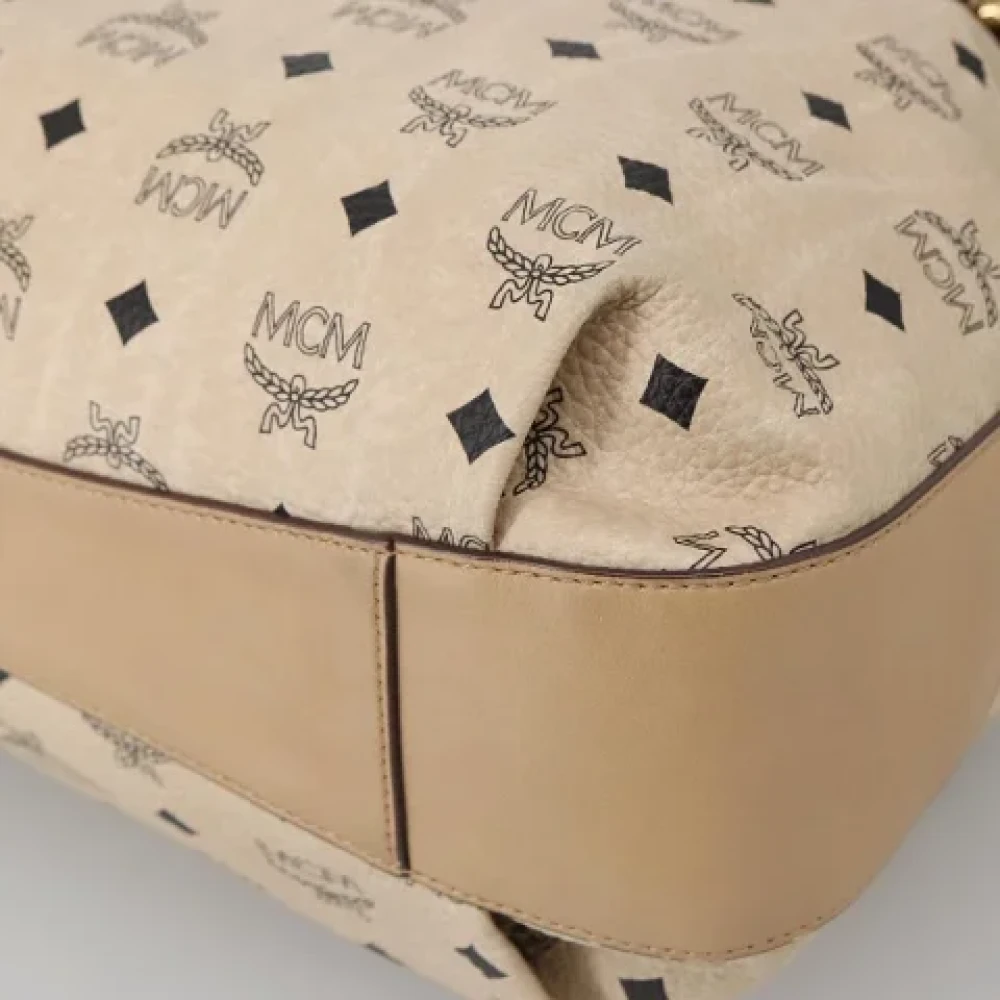 MCM Pre-owned Canvas handbags Beige Dames