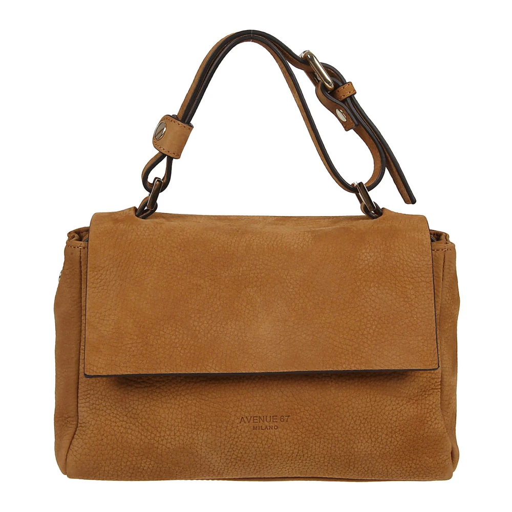 Avenue 67 Bruine Leren Tas Gemaakt in Italië Brown Dames