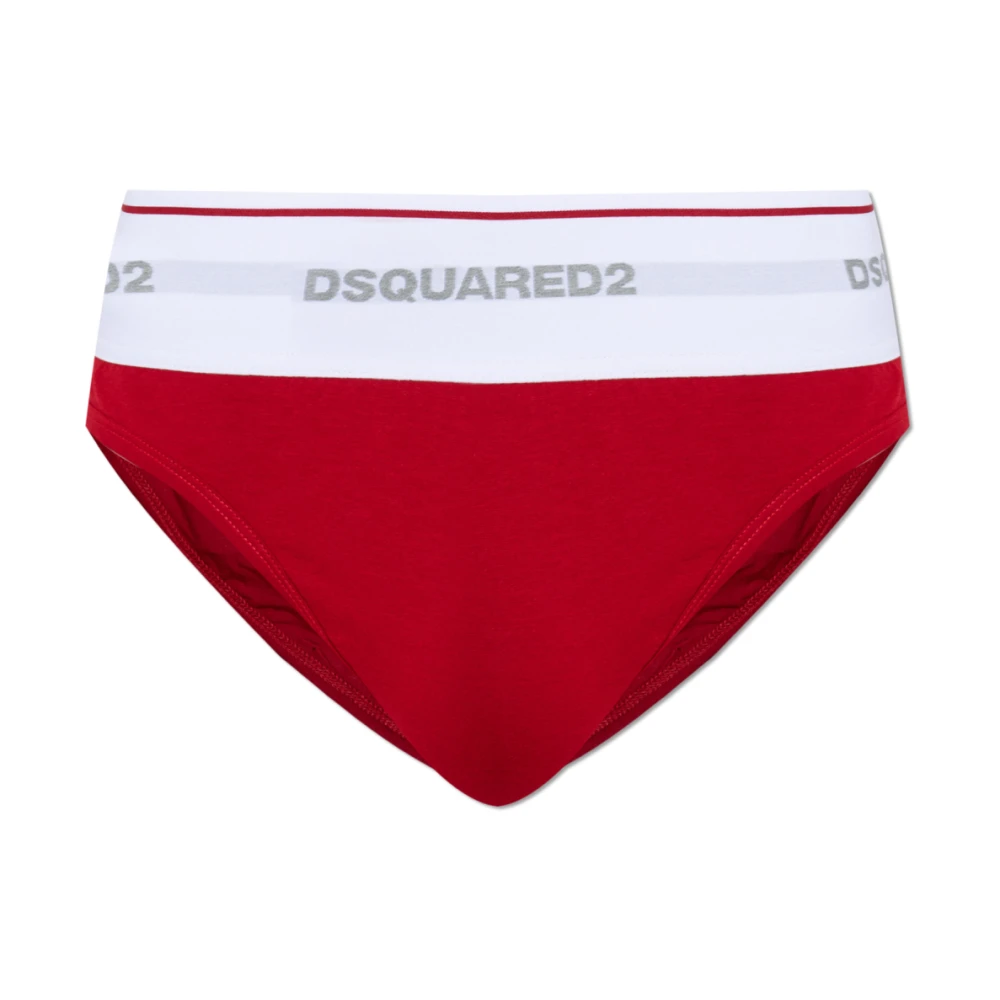 Dsquared2 Mannelijk Rood Ondergoed Heren, Xl, Logo Brief