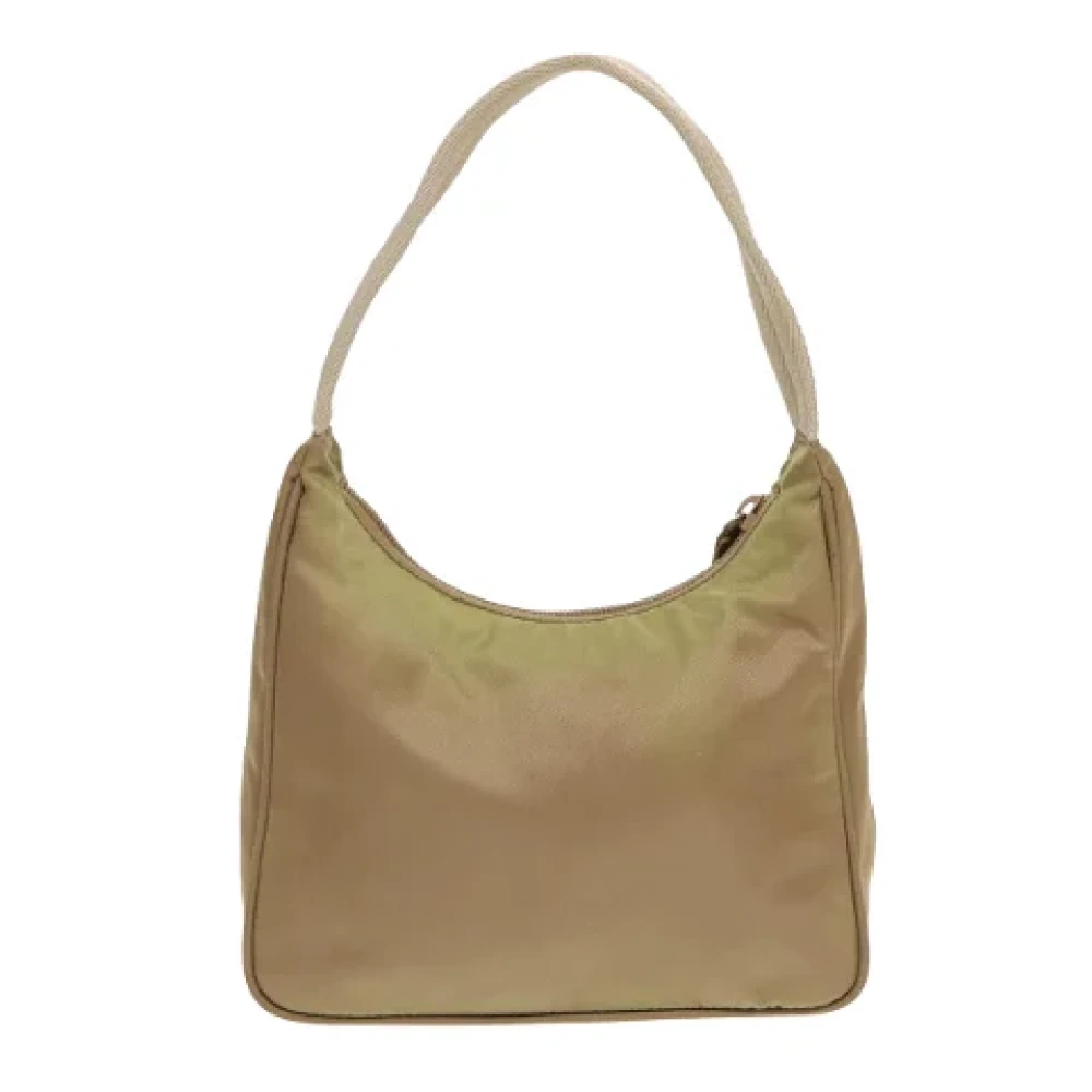 Prada Vintage Pre-owned Fabric prada-bags Beige Dames