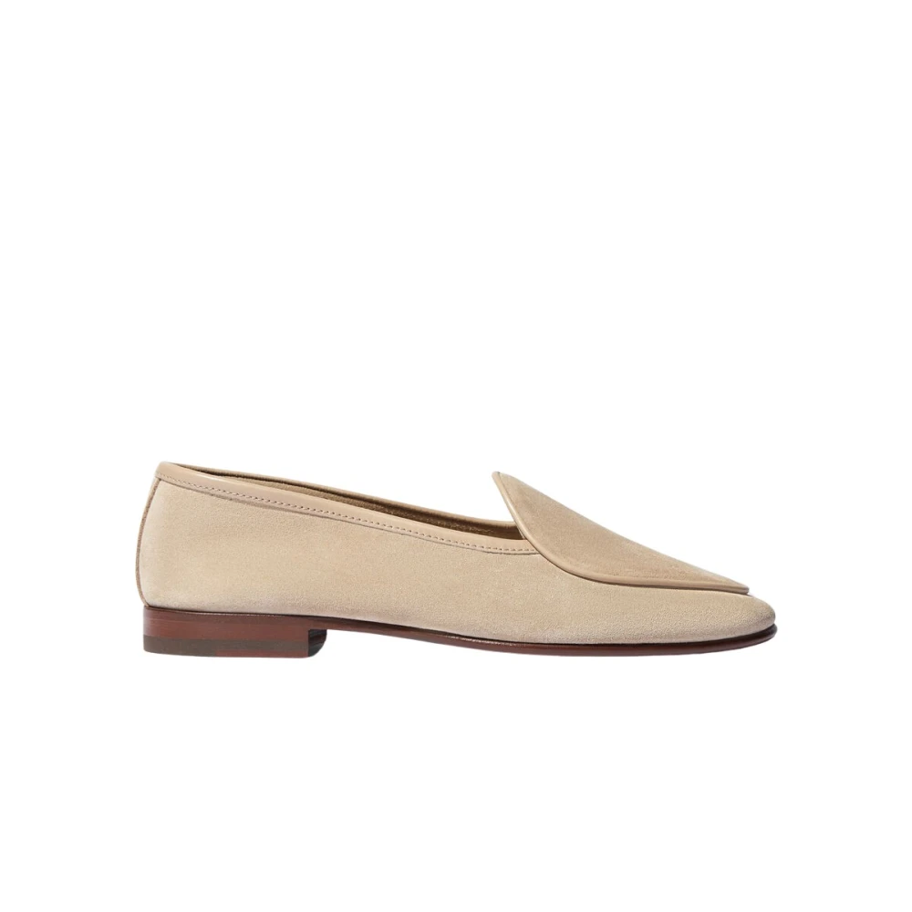 Scarosso Men's Beige Classic Suede Loafer - Loafers - 6 Uk - Shoes