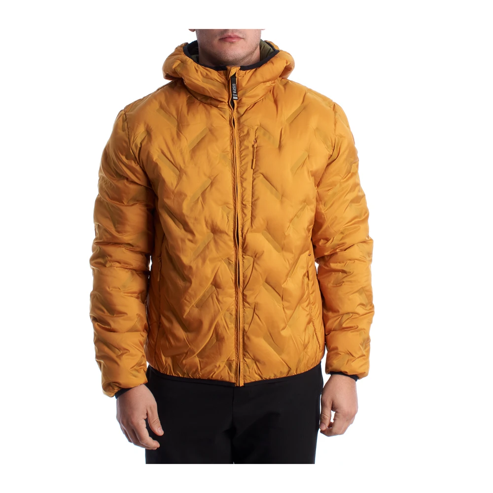 U.s. Polo Assn. Men's Yellow Winter Jackets, 4XL, Quilted Hooded Jacket