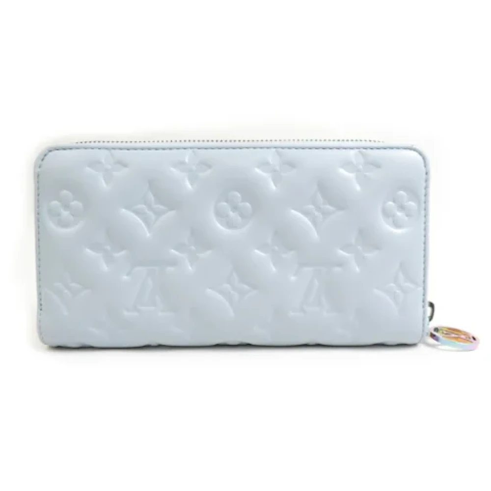 Louis Vuitton Vintage Pre-owned Leather wallets Blue Dames