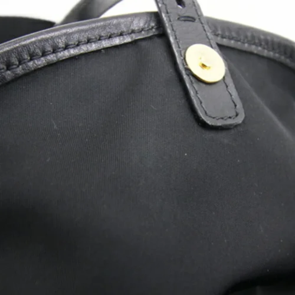 Prada Vintage Pre-owned Leather backpacks Black Dames