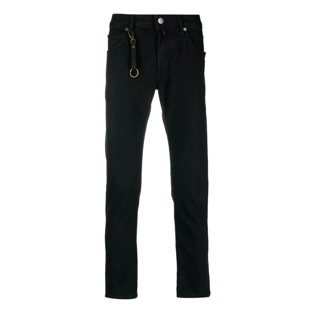 Incotex Zwarte Stretch-Katoenen Jeans Black Heren