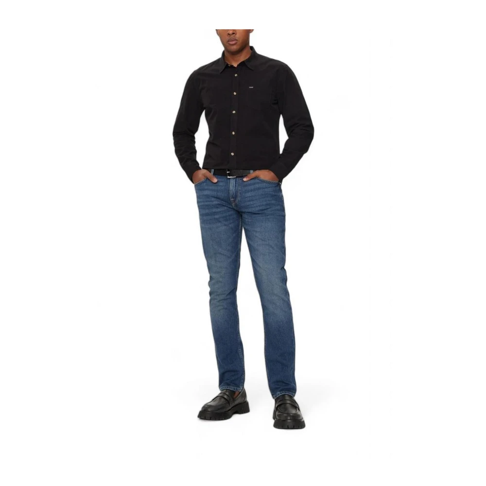 Guess Blauwe Katoen Blend Jeans Collectie Blue Heren
