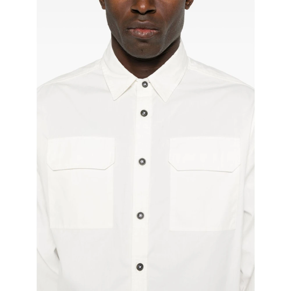 C.P. Company Lens Shirt voor Mannen White Heren