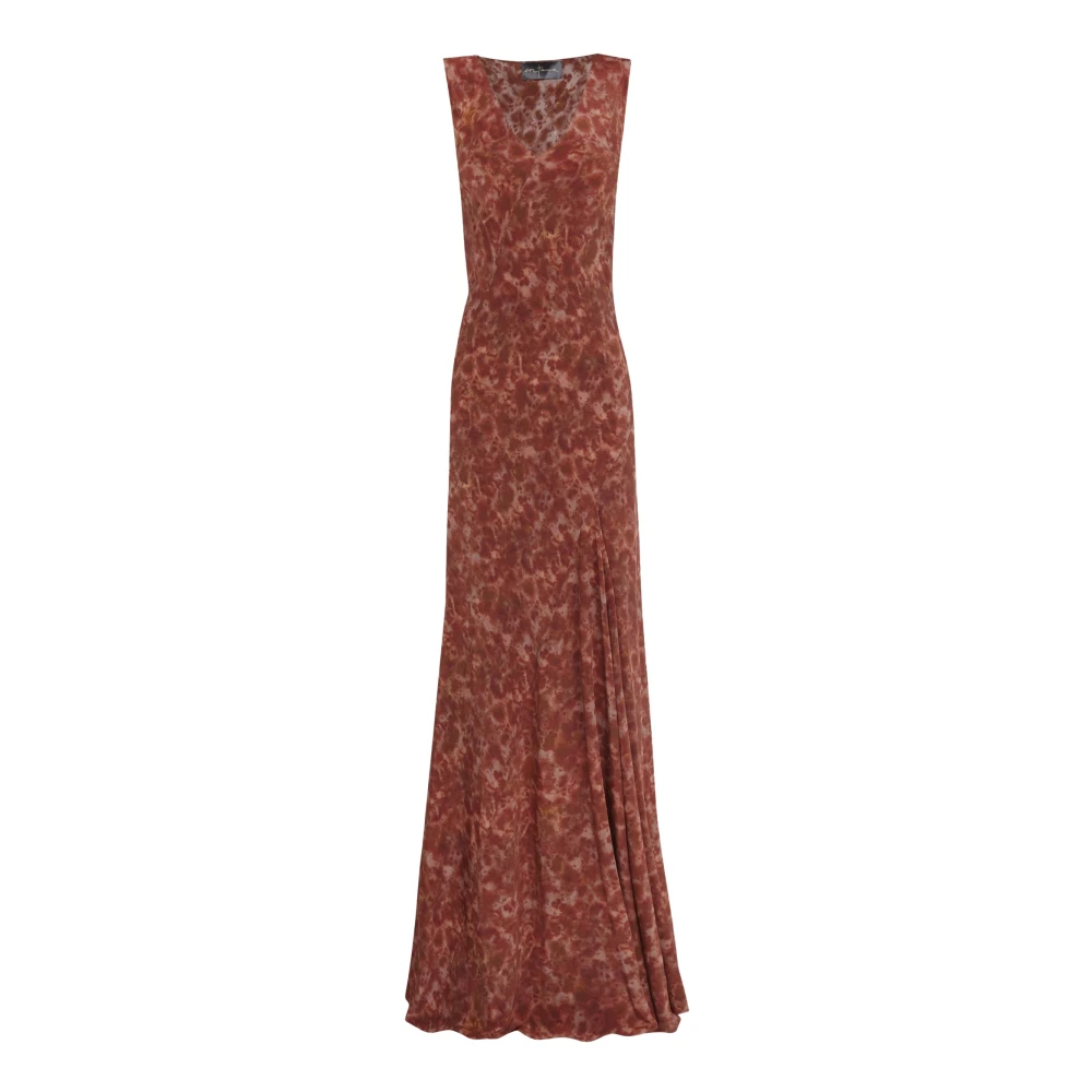Cortana Women's Red Vestido Largo Al Bies - Maxi Dresses - S - Dresses