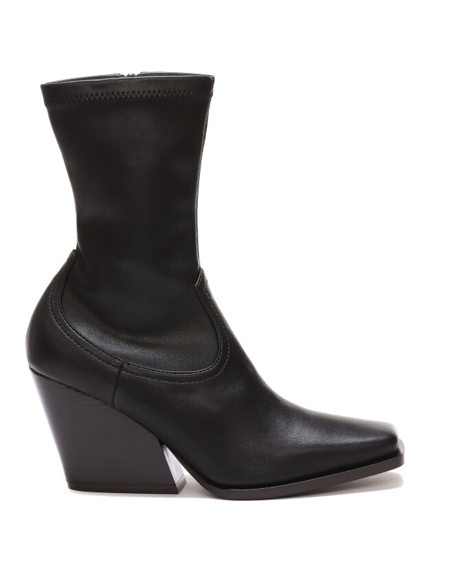black-cowboy-bootie-shoes