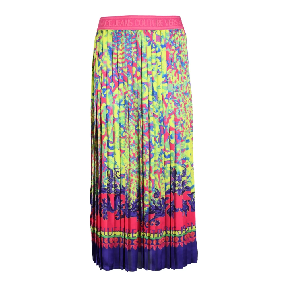 Versace Jeans Couture Women's Multicolor Pleated Midi Skirt - Midi Skirts - Xs - Skirts