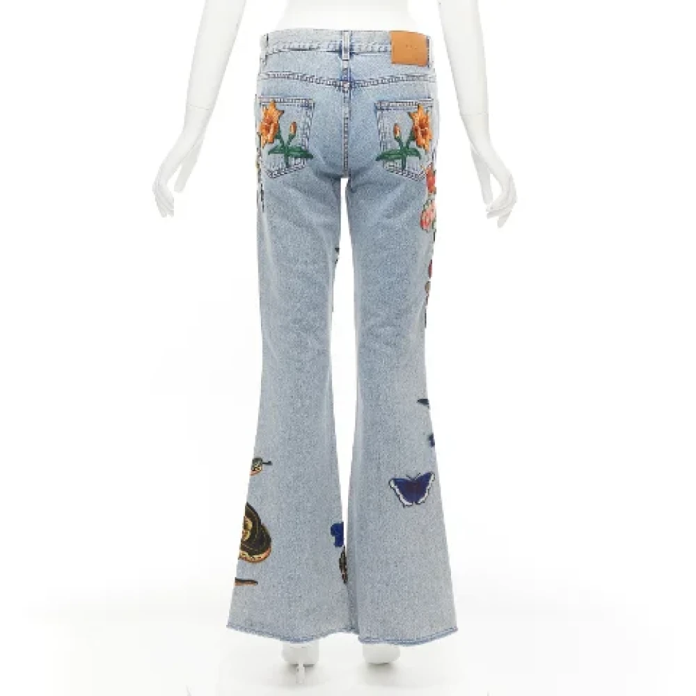 Gucci Vintage Pre-owned Denim jeans Blue Dames