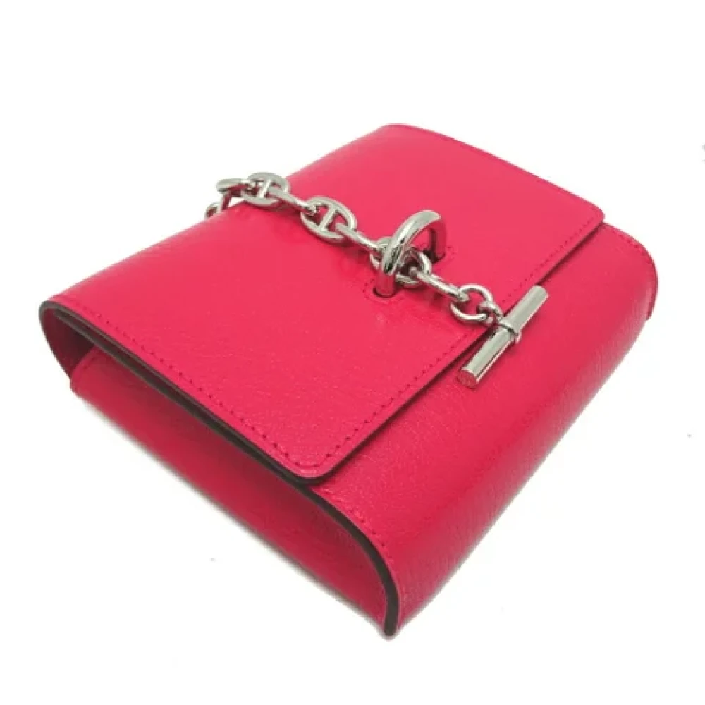 Hermès Vintage Pre-owned Canvas wallets Pink Dames