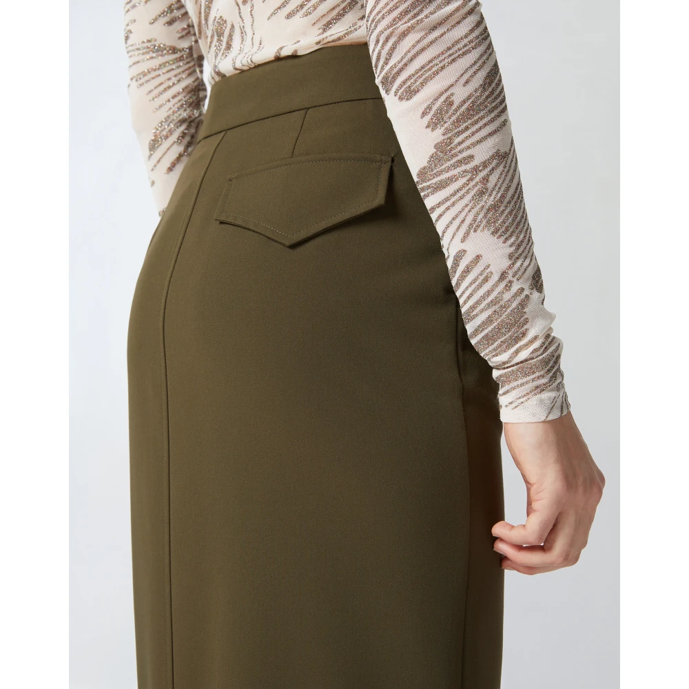 pinko Lantaarn Stijl Rok Green Dames